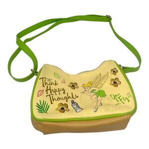 Walt Disney Tinkerbell "Think Happy Thoughts" Pixie Dust Crossbody Purse